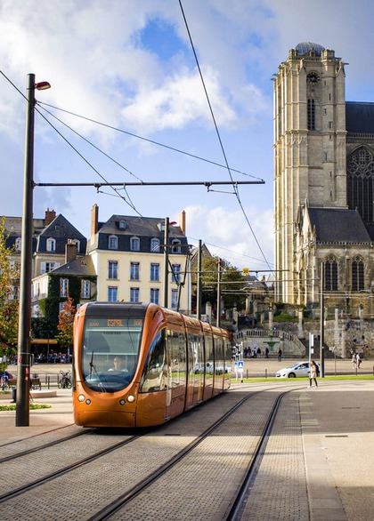 Une ligne de tramway au Mans