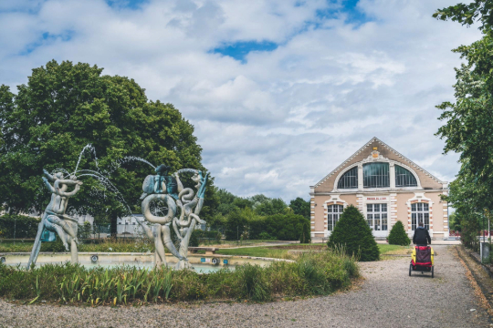 Un parc magnifique et verdoyant.
